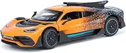 Scale Finished Model Car 1:24 Scale for Mercedes Benz AMG ONE Sports Car Metal Die-cast Car Model Collectibles Replicas Model Die-cast Vehicle(Yellow)