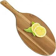 Cheese Cutting Board,Serving Food Tray,Multifunctional Kitchen Chopping Board,Acacia Wood Charcuterie Board,Portable Wood Cutting Board with Handle for Meat Bread Vegetables Fruits (Style 2)
