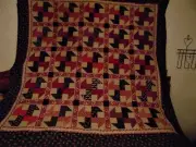 Nice & Bold Modified Fireballs Pattern Quilt Top -Civil War Legacies (69" x 69")