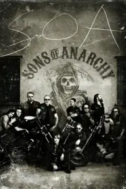 Sons of Anarchy Vintage Poster 24x36 crew black and white hogs motorcycle club!