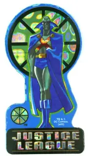 Martian Manhunter DC Justice League Prism Vending Sticker Retro #6 of 15