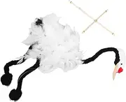 Milisten Interactive Wooden Crane Marionette Puppet with String for Creative Play Imagination Stimulation and Language Development for Learning and Entertainment