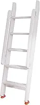 White Bunk Bed Ladder/Inclined Ladder, Indoor Loft Bed/Dorm Room Lathe Wooden Ladder with Hooks and Non-Slip Feet, Children's Adult Wooden Ladder Ladder Climbing Ladder
