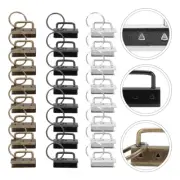 30 Pcs Tail Clamp Keychain Fob Clips Hardware Wristlet Hardwares Man