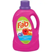 Fab Wild Flower Medley Liquid Laundry Detergent (134 oz) 89 Loads