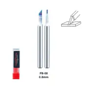 Dspiae 0.8mm Tungsten Steel Push Broach (Chisel) Shank Dia: 3.175mm