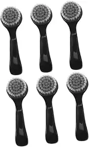 FRCOLOR Large 6pcs Dust Cleaning Brush Set Multifunctional Horn Brush for Nail Cleaning Facial Cleansing Tool Gentle Exfoliation for Women and Men
