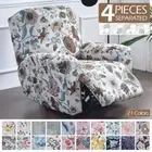 1 Seat Print Recliner Sofa Cover Elastic Armchair Cover Stretch For Living Room