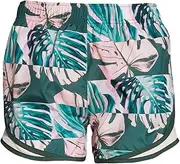[Nike] Women`s Tempo Running Shorts (Green(CJ2406-654)/Pink, X-Small)