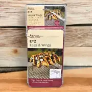 Grand Gourmet EZ Chicken Leg & Wings Grill Rack 13 Slot Stainless Steel Folding