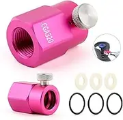 CO2 Refill Adapter Connector Kit for Soda Maker CO2 Cylinder Thread CGA320 CO2 Tank Connector Adapter Replacement for Home Use for DUO ART TERRA GAIA Machine Tank (Pink)