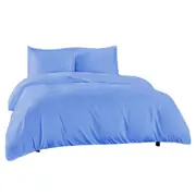 Egyptian Cotton Quilt Doona Duvet Cover Set Bedding S/D/Q/K Size - Ocean