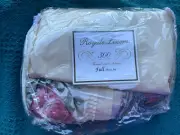 ROYAL LINENS FULL SHEET Set ASHLEY BLUE 300 SATEEN @5