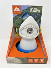 Shark LED Lantern Flashlight & Headlamp 2-Piece Set Ozark Trail Kids Hiking Camp