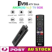 Media Player Fire TV Stick 8K HD Android 14.0 WiFi Bluetooth Voice Remote 8/16G
