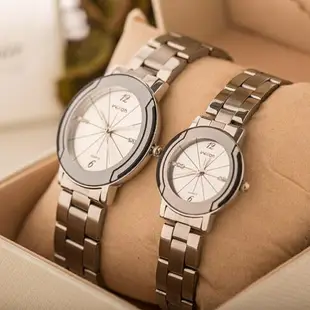 情侶手錶一對韓版潮流學生簡約男女對錶鋼帶石英錶防水時尚款 名創家居館