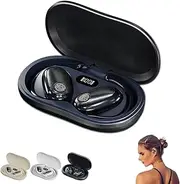 Sporty Hanging Ear Bluetooth Earphones, Hanging Ear Sports Running Headphones, Ipx5 Waterproof, Out of Ear Earbuds for Sports Running Workout (Black)