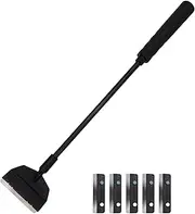 Algae Scraper Cleaner - Algae Scraper for Glass Aquariums | Handheld Scraper Cleaning with 5 Stainless Steel Blades for Fish Reef Plant Glass