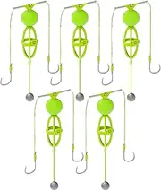 Bomefoi Bait Holder Hooks, Carp Bait Holder, 5 Pieces Shrimp Hooks, Accessories for Expedition, Offshore, Boat, Thanksgiving, Christmas Tackle Accessories