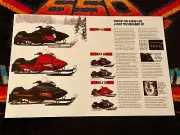 ‘94 YAMAHA VMAX Snowmobile Line-up Poster vintage sleds VMAX-4 600 & 500