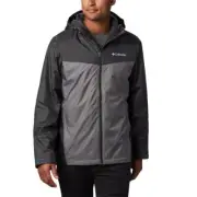 Columbia V4110 Mens Grey Glennaker Sherpa Lined Hooded Jacket Size L