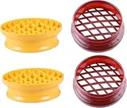 Amosfun 4pcs Pineapple Bread Molds Non Stick Cake Baking Tools for Easy Demoulding Cleaning for Home Professional Baking