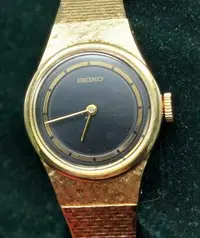 在飛比找Yahoo!奇摩拍賣優惠-OQ精品腕錶   日本精工手上鍊機械女錶全新錶不舍龍頭22M