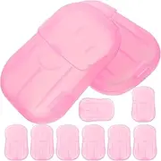 BESPORTBLE Travel Size Toiletries 20 Pack Hand Soap Sheets Portable Soap Sheets for On-The-go