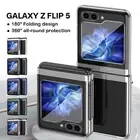 For Samsung Galaxy Z Flip 6 Flip 5 4 3 Shockproof Plating Bumper Slim Clear Case
