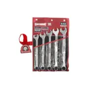 Sidchrome 5 Piece Ring & Open End AF Spanner Set SAE ROE 1" - 1-1/4" - SCMT22540