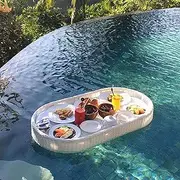 Floating Tray Floating Breakfast Tray Swimming Pool Floats for Adults Pool Serving Trays for Swimming Spas Bath and Parties Various Styles Available
