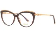 Chopard VCH276S 0722 Eyeglasses Women's Tortoise/Gold 23 KT Optical Frame