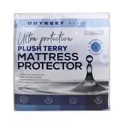 Odyssey Living Waterproof Plush Terry Mattress Protector