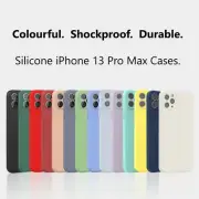 Durable Shockproof Silicone Case For Apple iPhone 13 Pro Max + Screen Protector