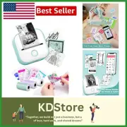 Inkless Pocket Printer: Bluetooth Mini Thermal Printer for Study Notes & Labels