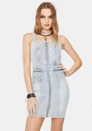 [Twiin] Seemed Pinnie Denim Mini Dress