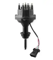23813 MSD Black, Chrysler 318-360 Dual Sync Distributor