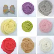 10g Multicolor Genuine Wool Top Fibre Roving For Needle Felting Materials