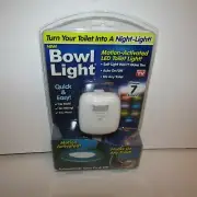 Bowl Bathroom Toilet Night LED 7 Color Lamp Sensor Lights Motion Activated Light