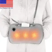 3 Mode Rechargeable Hand Warmers Portable Graphene Heated Gloves Handwarmers Bag