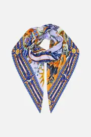 LARGE CRYSTALLED SILK SQUARE SCARF LUSCIOUS IN LISBON