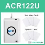 ACR122U NFC USB READER WRITER 13.56 MHz MIFARE IC CARD CONTACTLESS RFID 14443A