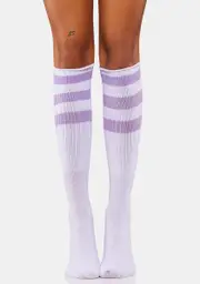 Lilac Boogie Oogie Knee High Socks