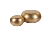 Amalfi Olive Round Coffee Tables 2Pcs Lounge Sofa Table Living Room Furniture