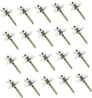 Generic 20 Sets Bird Perches Nut Screw Mount Kits, Small Animal Playground Fixing Kit Chinchilla House Fixing Kit Hamster Platform Fixing Kit for Pet Cage Fixing Screws Pet Cage