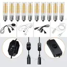 Switch Bulb E14 1.8m Salt Lamps Power Cord Cable & Dimmer Control +ON/OFF Button
