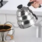 Drip Kettle Stovetop Gooseneck Coffee Kettle 1.0L Stainless Steel Silver