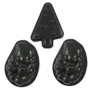 3 Christmas Holiday Cookie Cutters Santa Tree Star Cake Mold Decorating