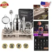 Professional 31-Piece Cocktail Shaker Set - The Complete Bartender's Essential