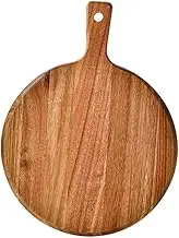 FUNOMOCYA Wooden Pizza Tray Handle Kitchen Cutting Board Cheese Boards Steak Serving Plate Home Decor